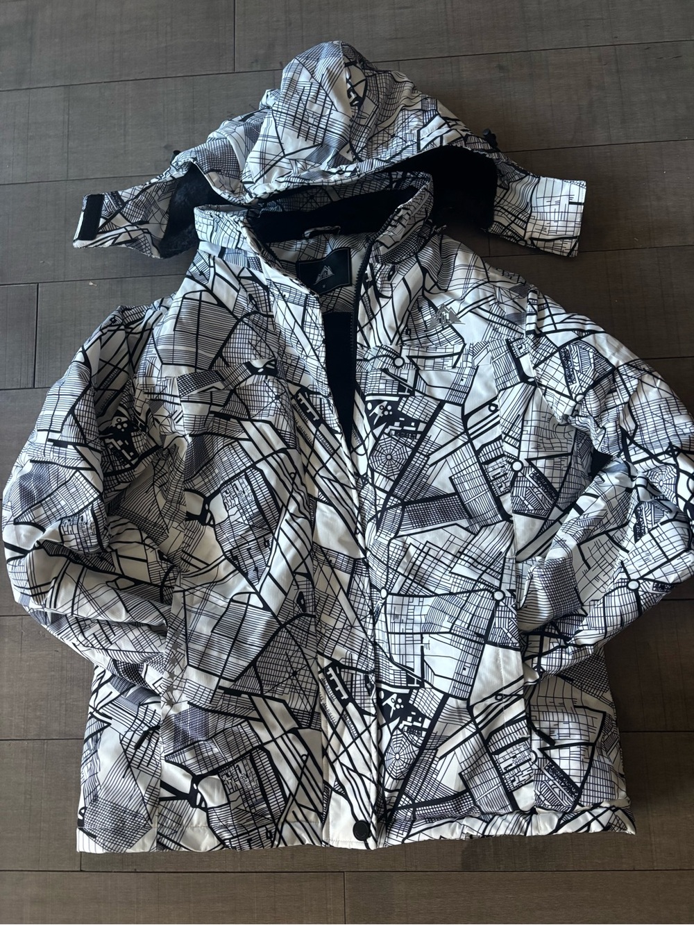 🦋2/$40🦋Women's Graphic Hooded Snowboarding Winter Jacket-Removable Hood